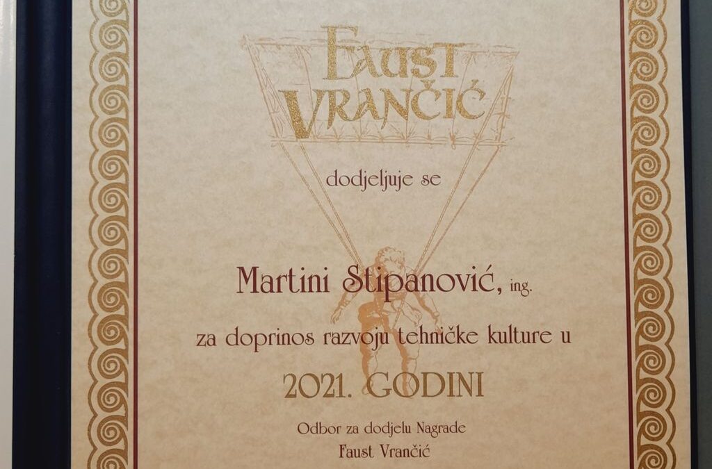 25.04.2022. – Dodjela Državne nagrade tehničke kulture “Faust Vrančić” za 2021. godinu